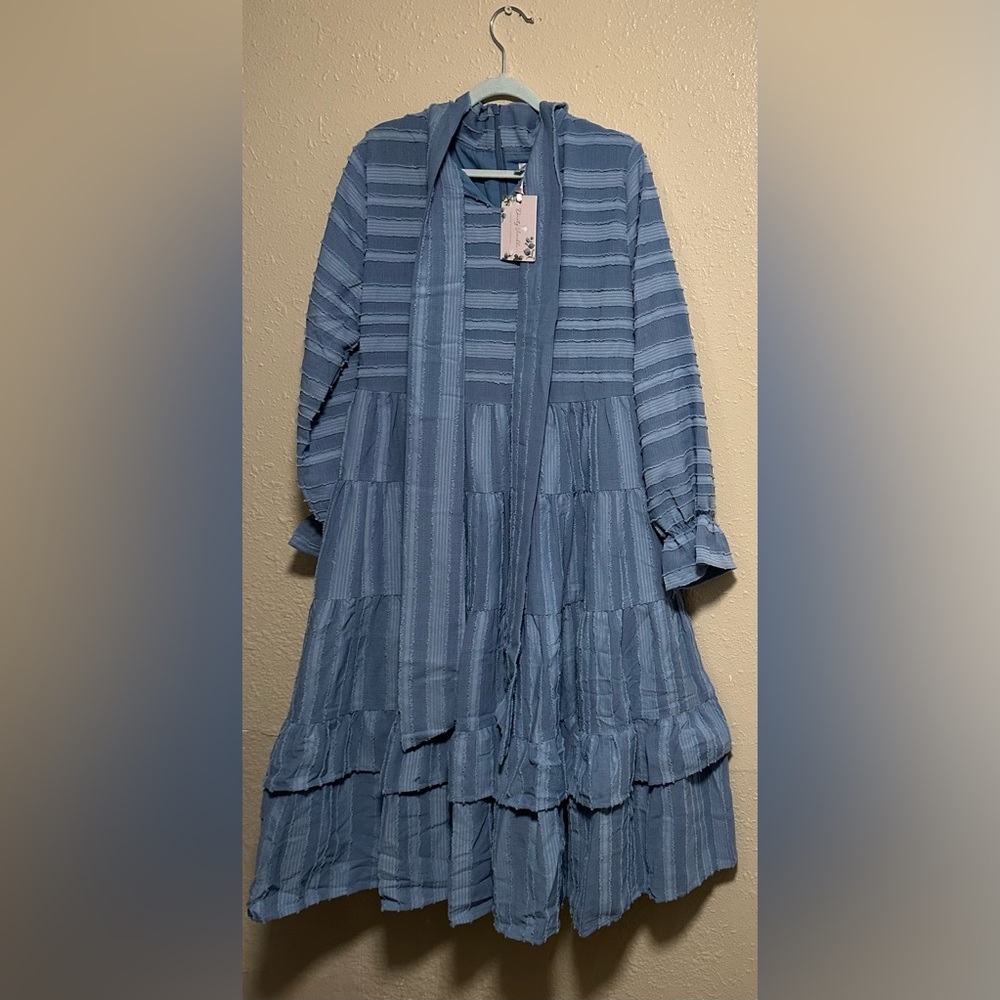 -SOLD- Dainty Jewels- Manchester Mornings Dress for Girls💙 - Picture 6 of 7